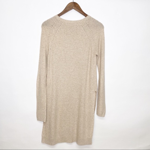 Anthropologie Moth Tan Tunic Side Slit Sweater XS, EUC. - Picture 6 of 14
